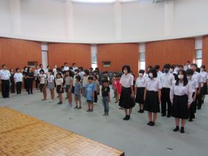 １学期終業式