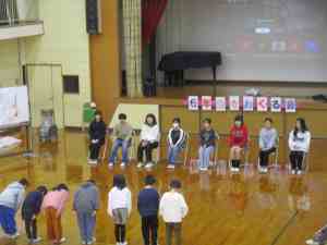 ６年生を送る会