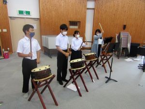 新庄太鼓の練習